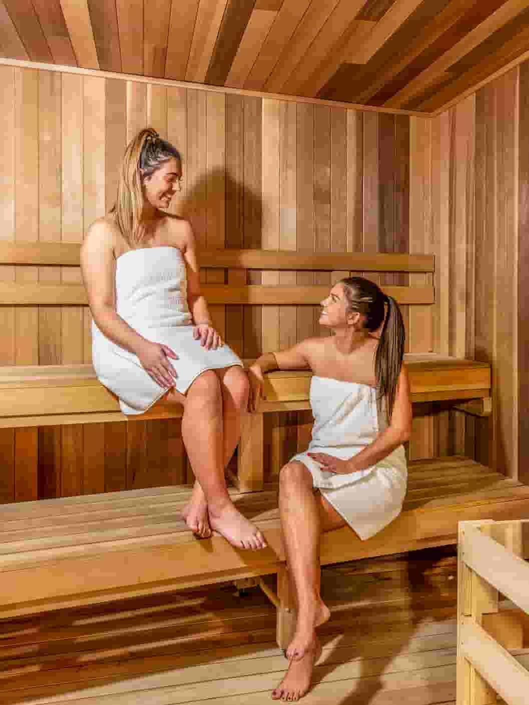 Steaming in the Sauna at Rise